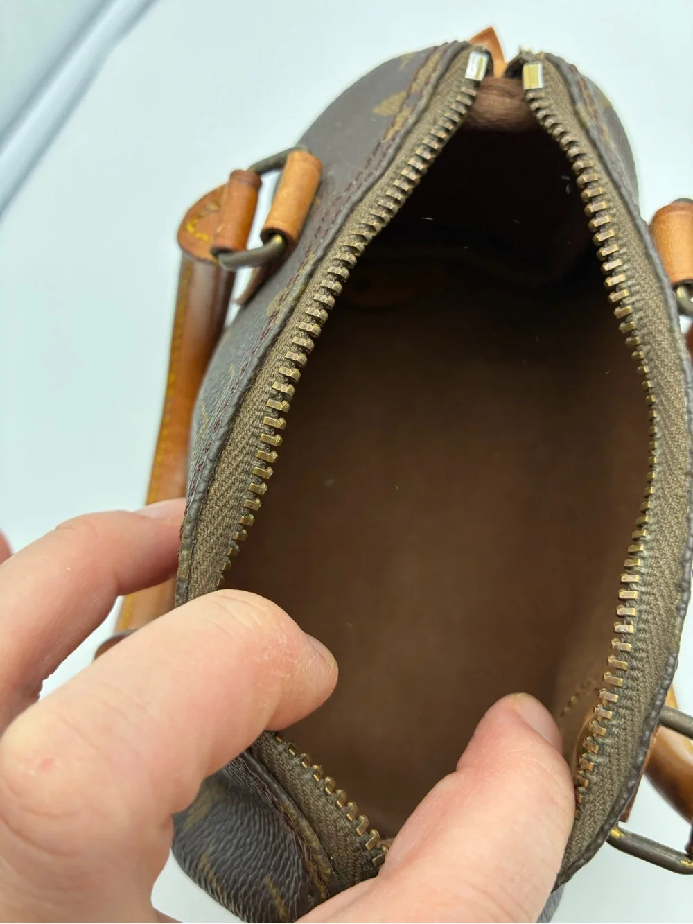Louis Vuitton mini nano speedy monogram bag